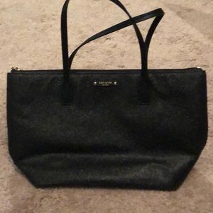 Black glittery Kate Spade Purse